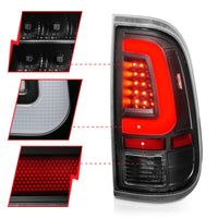 Thumbnail for ANZO 2008-2016 Ford F-250 LED Taillights Black Housing Clear Lens (Pair)