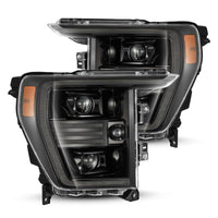 Thumbnail for AlphaRex 21-22 Ford F150 PRO-Series Projector headlights Alpha-Black w/Activ Light/Seq Signal