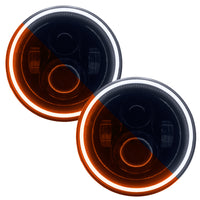 Thumbnail for Oracle 07-18 Jeep Wrangler JK Switchback LED Halo Headlights - Amber/White - Switchback SEE WARRANTY