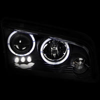 Thumbnail for ANZO 2006-2010 Dodge Charger Projector Headlights w/ Halo Black