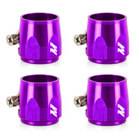 Thumbnail for Mishimoto Aluminum -12AN Hex Finishers - Purple