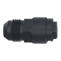 Thumbnail for DeatschWerks 8AN Male Flare to 5/16in Female EFI Quick Connect Adapter - Anodized Matte Black