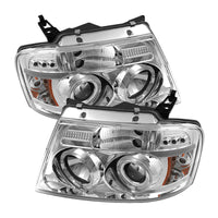 Thumbnail for Spyder Ford F150 04-08 Projector Headlights Version 2 LED Halo LED Chrm PRO-YD-FF15004-HL-G2-C