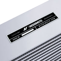 Thumbnail for Mishimoto Heavy-Duty Oil Cooler - 17in. Opposite-Side Outlets - Silver
