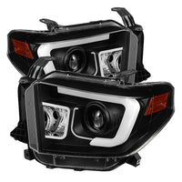 Thumbnail for Spyder Toyota Tundra 2014-2016 Projector Headlights Light Bar DRL Black PRO-YD-TTU14-DRL-BK