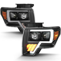 Thumbnail for ANZO 2009-2014 Ford F-150 Projector Light Bar G4 H.L. Black Amber