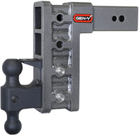 Thumbnail for Gen-Y Mega Duty 3in Shank 9in Drop 3.5K TW 32K Hitch w/GH-0161 Dual-Ball/GH-0162 Pintle Lock