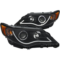 Thumbnail for ANZO 2012-2013 Toyota Camry Projector Headlights w/ Halo Black