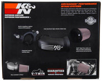Thumbnail for K&N 17-18 Harley Davidson Touring Models Performance Air Intake System Silver