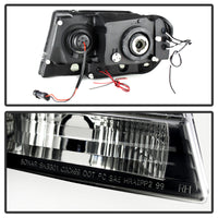 Thumbnail for Spyder Jeep Grand Cherokee 99-04 Projector Headlights LED Halo LED Black Smoke PRO-YD-JGC99-HL-BSM