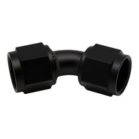 Thumbnail for DeatschWerks 10AN Flare Female Swivel 45-Degree to 10AN Flare Female Swivel - Anodized Matte Black
