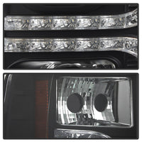 Thumbnail for Spyder Chevy Silverado 1500 07-13 V2 Projector Headlights - LED DRL - Black PRO-YD-CS07V2-DRL-BK