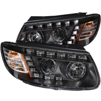 Thumbnail for ANZO 2007-2007 Hyundai Santa Fe Projector Headlights w/ LED Black
