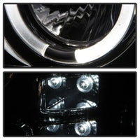 Thumbnail for Spyder GMC Sierra 1500/2500/3500 07-13 Projector Headlights LED Halo- LED Smoke PRO-YD-GS07-HL-SM