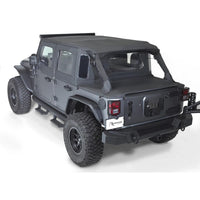 Thumbnail for Rampage 2007-2018 Jeep Wrangler(JK) 2-Door Trailview Tonneau Top - Black Diamond