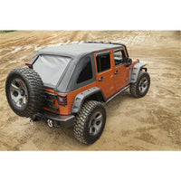 Thumbnail for Rugged Ridge Bowless Soft Top Black Diamond 4-Door 07-18 Jeep Wrangler JK