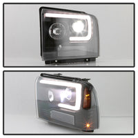 Thumbnail for Spyder 05-07 Ford F250/350/450 Super Duty Projector LED Black PRO-YD-FS05V2PL-BK