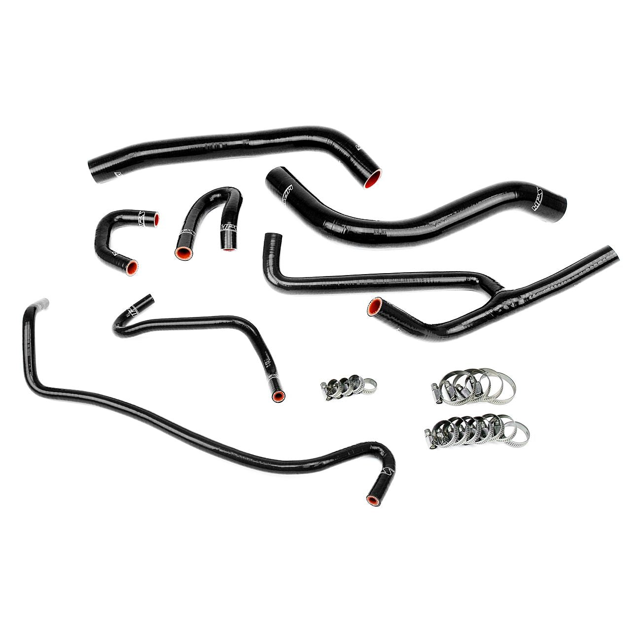 HPS Black Reinforced Silicone Radiator and Heater Hose Kit Coolant for Ford 2015-2017 Mustang 3.7L V6