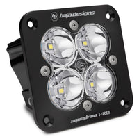 Thumbnail for Baja Designs Squadron Pro Work/Scene Pattern Black Flush Mount LED Light Pod - Clear
