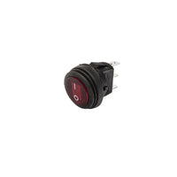 Thumbnail for KC HiLiTES Illuminated LED 10A Round Rocker Light Switch - Red