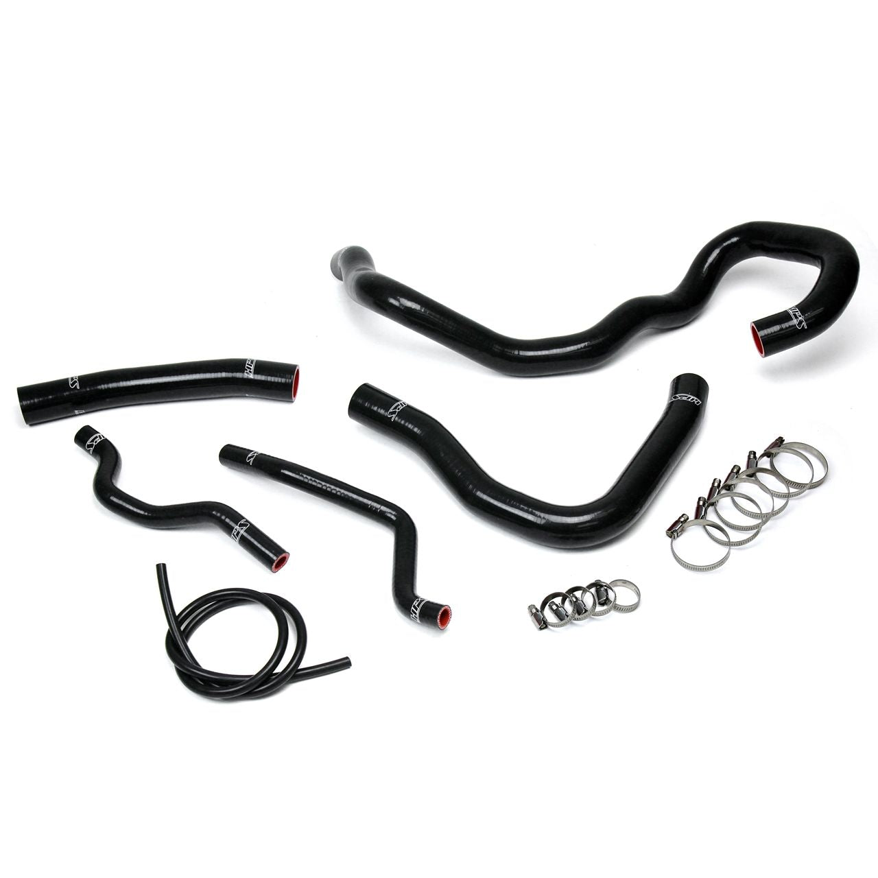 HPS Black Reinforced Silicone Radiator + Heater Hose Kit for Mitsubishi 08-17 Lancer 2.0L 2.4L DE ES GTS