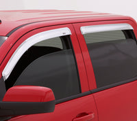 Thumbnail for AVS 04-14 Ford F-150 Supercab Ventvisor Outside Mount Front & Rear Window Deflectors 4pc - Chrome