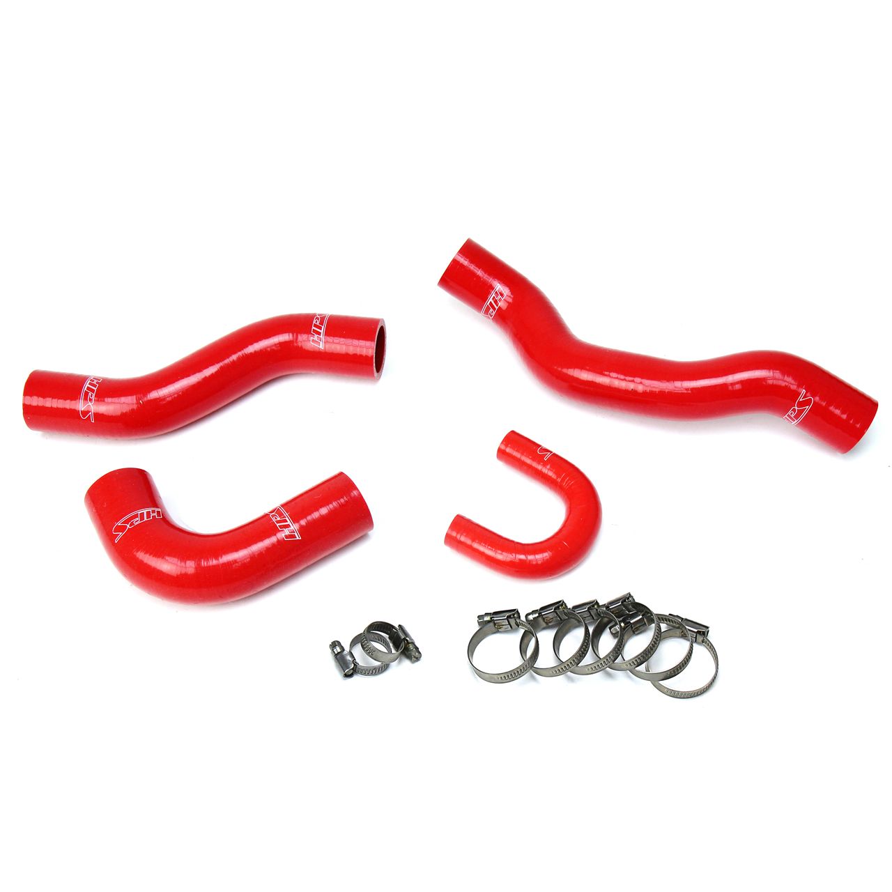 HPS Red Reinforced Silicone Radiator Hose Kit Coolant for Toyota 84-95 4Runner 22RE Non Turbo EFI