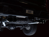 Thumbnail for AWE Tuning 22-23 GMC Sierra 1500 AT4X 6.2L 0FG Catback Split Dual (Flat Bumper) - Diamond Black Tips