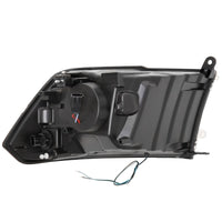 Thumbnail for ANZO 09-18 Dodge Ram 1500 Plank Style Projector Headlights Chrome w/ Halo