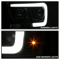 Thumbnail for Spyder Dodge Ram 1500 06-08 V2 Projector Headlights - Light Bar DRL - Black (PRO-YD-DR06V2-LB-BK)