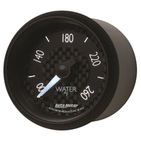 Thumbnail for Autometer GT Series 52mm Full Sweep Electronic 100-260 Deg F Water Temperature Gauge