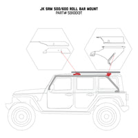 Thumbnail for Go Rhino 07-17 Jeep Wrangler 4dr Mouinting Kit for SRM Rack