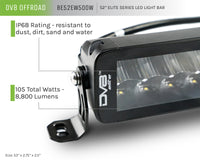 Thumbnail for DV8 Offroad 52in Elite Series Light Bar 500W LED - Black
