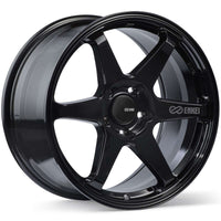 Thumbnail for Enkei T6R 18x8 45mm Offset 5x112 Bolt Pattern 72.6 Bore Gloss Black Wheel