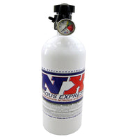 Thumbnail for Nitrous Express 10lb Bottle w/Lightning 500 Valve (6.89 Dia x 20.19 Tall) w/Gauge