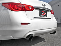 Thumbnail for aFe Takeda 2.5in 304 SS Cat-Back Exhaust System w/ Black Tips 16-18 Infiniti Q50 V6-3.0L (tt)