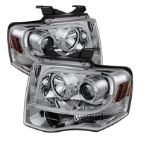 Thumbnail for Spyder Ford Expedition 07-13 Projector Headlights Light Tube DRL Chrm PRO-YD-FE07-LTDRL-C