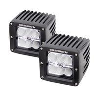 Thumbnail for Go Rhino Cube Lights (Incl. 2 - 3in. LED Cube Lights/Relay/Switch/Wire Harness)