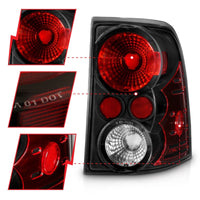 Thumbnail for ANZO 2002-2005 Ford Explorer Taillights Black