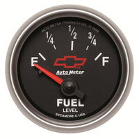 Thumbnail for Autometer GM Bowtie Black 2-1/16 Fuel Level, 0-90 , Air-Core 8-18V