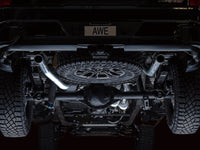 Thumbnail for AWE Tuning 22-23 GMC Sierra 1500 AT4X 6.2L 0FG Catback Split Dual (Flat Bumper) - Bashguard(No Tips)