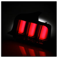 Thumbnail for Spyder 05-09 Ford Mustang (Red Light Bar) LED Tail Lights - Black ALT-YD-FM05V3-RBLED-BK