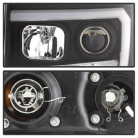 Thumbnail for Spyder GMC Sierra 1500/2500/3500 07-13 V2 Projector Headlights- Black PRO-YD-GS07V2-LBDRL-BK