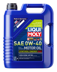 Thumbnail for LIQUI MOLY 5L Synthoil Energy A40 Motor Oil SAE 0W40