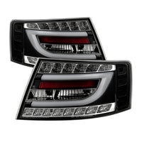 Thumbnail for Spyder Audi A6 05-08 4Dr Sedan Only Version 2 Light Bar LED Tail Lights Blk ALT-YD-AA605V2-LBLED-BK