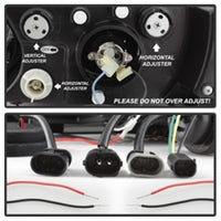 Thumbnail for Spyder BMW Z3 96-02 Projector Headlights LED Halo Black High H1 Low H1 PRO-YD-BMWZ396-HL-BK