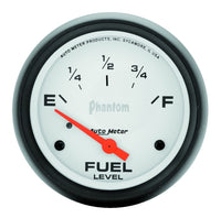 Thumbnail for AutoMeter Gauge Fuel Level 2-5/8in. 240 Ohm(e) to 33 Ohm(f) Elec Phantom