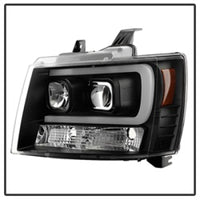 Thumbnail for Spyder 07-14 Chevy Suburban/1500/2500/Tahoe V2 Projector Headlights Blk PRO-YD-CSUB07V2-DRL-BK
