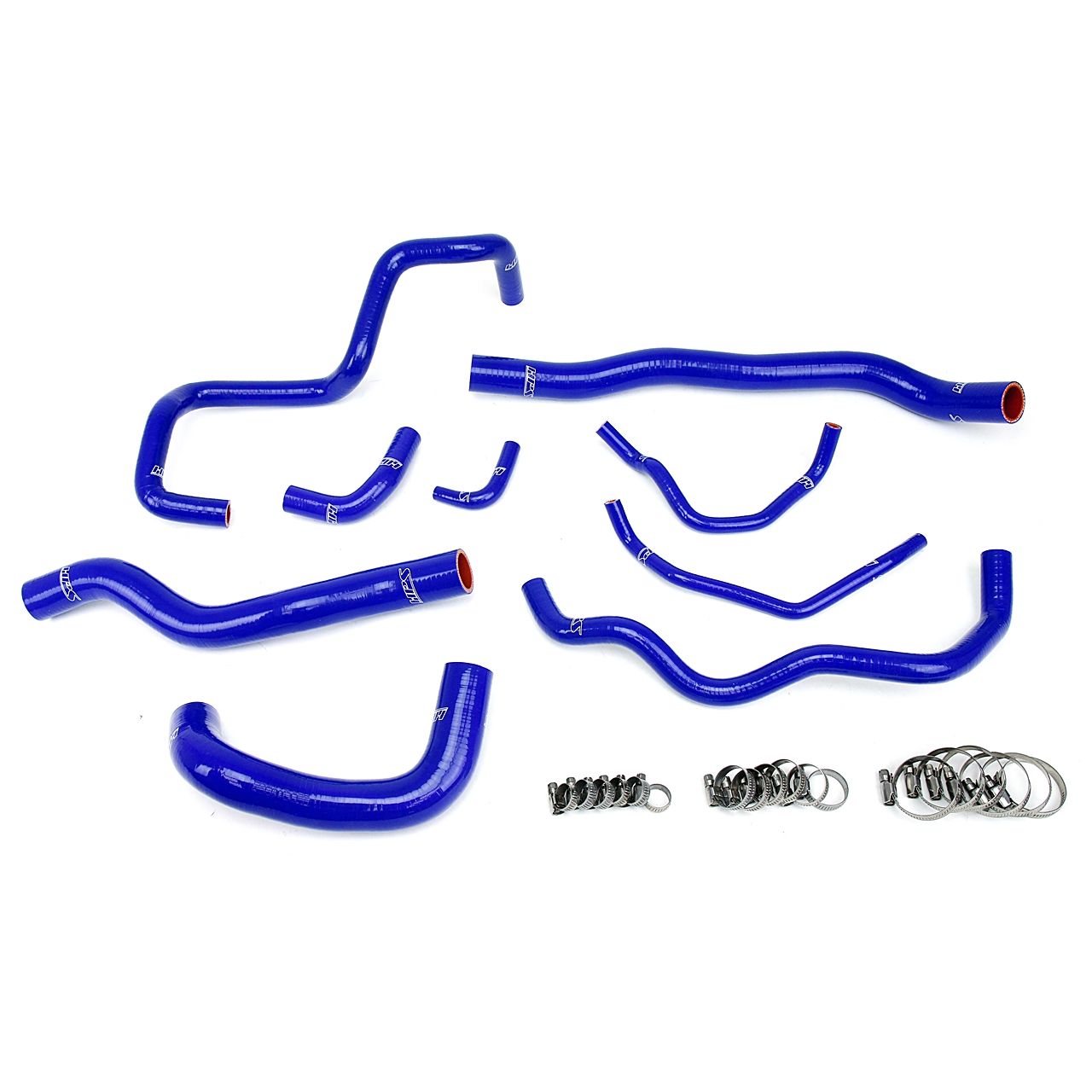 HPS Blue Reinforced Silicone Radiator Hose Kit Coolant for Mazda 06-07 Mazdaspeed 6 2.3L Turbo