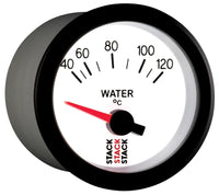 Thumbnail for Autometer Stack 52mm 40-120 Deg C M10 Male Electric Water Temp Gauge - White